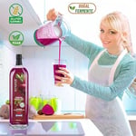 Hanzade Bitkisel Pancar Kvass Fermente Kırmızı Pancar İçeren Kür 1 Litre x 3 Adet Cam Şişe