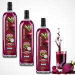 Hanzade Bitkisel Pancar Kvass Fermente Kırmızı Pancar İçeren Kür 1 Litre x 3 Adet Cam Şişe