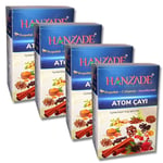 Hanzade Bitkisel Propolisli - C Vitaminli - Kara Mürverli Atom Çayı Kış Çayı 150 Gr x 4 Adet