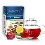 Hanzade Bitkisel Propolisli - C Vitaminli - Kara Mürverli Atom Çayı Kış Çayı 150 Gr x 3 Adet