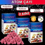 Hanzade Bitkisel Propolisli - C Vitaminli - Kara Mürverli Atom Çayı Kış Çayı 150 Gr x 3 Adet