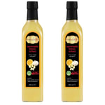 Hanzade Bitkisel Sarımsaklı Limon Sirkesi 500 ML x 2 Adet Doğal Fermantasyon İçilebilir Katkısız Cam Şişe