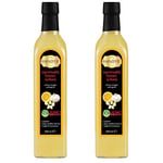 Hanzade Bitkisel Sarımsaklı Limon Sirkesi 500 ML x 2 Adet Doğal Fermantasyon İçilebilir Katkısız Cam Şişe
