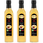 Hanzade Bitkisel Zencefilli Alıç Sirkesi 500 ML x 3 Adet Doğal Fermantasyon İçilebilir Katkısız Cam Şişe