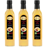 Hanzade Bitkisel Zencefilli Alıç Sirkesi 500 ML x 3 Adet Doğal Fermantasyon İçilebilir Katkısız Cam Şişe