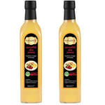 Hanzade Bitkisel Zencefilli Alıç Sirkesi 500 ML x 2 Adet Doğal Fermantasyon İçilebilir Katkısız Cam Şişe