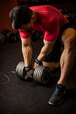 Harbinger Big Grip kaymaz naylon çekme kayışı DuraGrip (çift)
