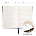Hardcover Ruled Journal with Thick 100 gsm College Ruled Paper A5 size (8.3 inches x 5.4 inches) - Daily Writing Notebook Journal for Travel, School and Office Use - Diary Journal for Women and Men -
