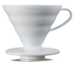 Hario V60 02 Dripper, Kahve Damlatıcı, Beyaz Plastik