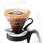 Hario V60 02 Dripper (Siyah Cam)