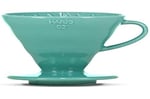 HARIO V60-02 x kahve demliği, cam, 300 mililitre, turkuaz