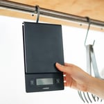Hario V60 Damla Kahve Ölçeği ve Zamanlayıcı Dökme Ölçeği Siyah (Yeni Model)