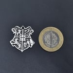 Harry Potter Hogwarts Sembol Erkek Kadın Kolye Antik Gümüş Kaplama - 60 cm Düz Zincir