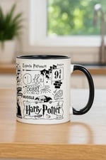 Harry Potter Temalı Özel Tasarım Porselen Kupa Bardak