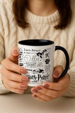 Harry Potter Temalı Özel Tasarım Porselen Kupa Bardak