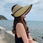 Hasır şapka, kadın vizörleri, katlanabilir vizörlü şapka, güneş şapkası, geniş kenarlı, UV korumalı, yaz şapkası, ayarlanabilir, yazlık, güneş koruması, spor, plaj şapkası