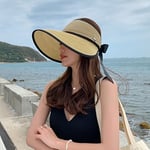 Hasır şapka, kadın vizörleri, katlanabilir vizörlü şapka, güneş şapkası, geniş kenarlı, UV korumalı, yaz şapkası, ayarlanabilir, yazlık, güneş koruması, spor, plaj şapkası