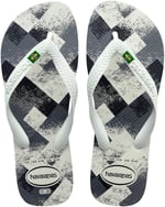 Havaianas Brasil Fresh beyaz-gri Parmak Arası Terlik Unisex Yetişkin
