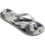 Havaianas Brasil Fresh beyaz-gri Parmak Arası Terlik Unisex Yetişkin