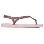 Havaianas Luna Premium II Düz Geri Kayış Sandal 3.5 Bale Gül