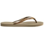 Havaianas Slim Glitter Kahverengi Terlik, 4146975