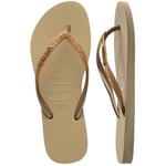 Havaianas Slim Glitter Kahverengi Terlik, 4146975