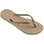 Havaianas Slim Glitter Kahverengi Terlik, 4146975