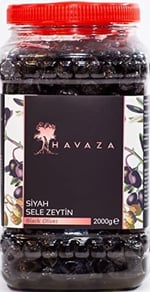HAVAZA Siyah Sele Zeytin - 2000 gr. (291-320 Kalibre)