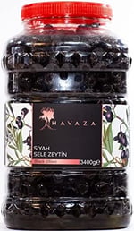 HAVAZA Siyah Sele Zeytin - 3400 gr. (291-320 Kalibre)
