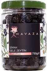 HAVAZA Siyah Sele Zeytin - 750 gr. (291-320 Kalibre)