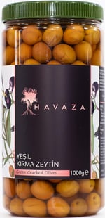 HAVAZA Yeşil Kırma Zeytin - 1000 gr. (261-290 Kalibre)