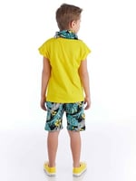 Hawaii Erkek Çocuk T-shirt Şort Bandana Takım