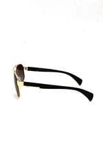 Hawk Marka HW 1848 01 Erkek,DİKDÖRTGEN,METAL,ALTIN Çerçeve POLARİZE,KAHVERENGİ Cam 61 Ekartman Güneş Gözlüğü