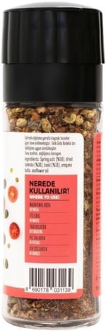 Hayfene Domatesli Fesleğenli Tuzlu Çeşni 60 gr (Değirmen Kapaklı)