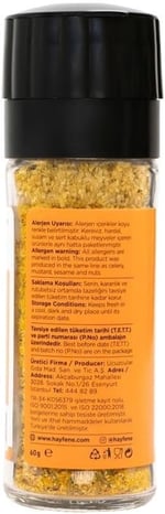 Hayfene Sebzeli Tuzlu Çeşni - 60 Gr