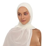 Hazır Lüks Pratik Hijablı Şifon Şal