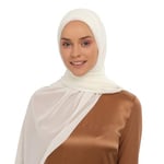 Hazır Lüks Pratik Hijablı Şifon Şal