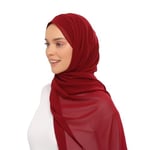 Hazır Lüks Pratik Hijablı Şifon Şal