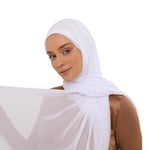 Hazır Pratik Lüks Boyunluklu Boneli Şifon Şal