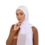 Hazır Pratik Lüks Boyunluklu Boneli Şifon Şal