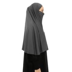 Hazır Türban Peçeli Pratik Eşarp Tesettür Nikaplı Hijab - Namaz Örtüsü Sufle (3XL)