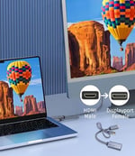 HDMI Displayport Adaptörüne 4K@60Hz, 2K@120Hz, 1080P@165Hz, HDMI (PC/Dizüstü Bilgisayar) Erkek - DisplayPort (monitör) Dişi Kablo USB gücü ile Uyumlu GPU, Dizüstü Bilgisayar, AMD, NVIDIA, PS5, Xbox
