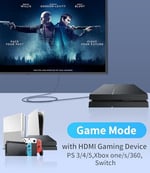 HDMI Displayport Adaptörüne 4K@60Hz, 2K@120Hz, 1080P@165Hz, HDMI (PC/Dizüstü Bilgisayar) Erkek - DisplayPort (monitör) Dişi Kablo USB gücü ile Uyumlu GPU, Dizüstü Bilgisayar, AMD, NVIDIA, PS5, Xbox