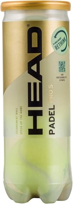 Head Padel Pro S Ball, yetişkin, üniseks, siyah, 3 adet