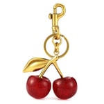HecticCore Kirsch-Bag Charm - Vielseitiger Schlüsselanhänger, Geldbörsenanhänger Glücksbringer, Personalisiertes Auto-Zubehör,modischer Taschen- oder Schlüssel-Accessoire für handtaschen