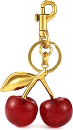 HecticCore Kirsch-Bag Charm - Vielseitiger Schlüsselanhänger, Geldbörsenanhänger Glücksbringer, Personalisiertes Auto-Zubehör,modischer Taschen- oder Schlüssel-Accessoire für handtaschen