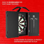 Hedef Dart Arc Dartboard Aydınlatma Sistemi Ev Dolabı Seti Dünya Şampiyonu Dartboard ve 2 Dart Seti içerir, Siyah, Standart Boyut