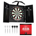 Hedef Dart Arc Dartboard Aydınlatma Sistemi Ev Dolabı Seti Dünya Şampiyonu Dartboard ve 2 Dart Seti içerir, Siyah, Standart Boyut