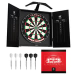 Hedef Dart Arc Dartboard Aydınlatma Sistemi Ev Dolabı Seti Dünya Şampiyonu Dartboard ve 2 Dart Seti içerir, Siyah, Standart Boyut