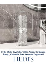 Hedi's Home Taşınabilir Seyehat Tipi Aksesuar Taşıma Kabı Gözlük Diş Macunu Bavul içi düzenleyici Transparan